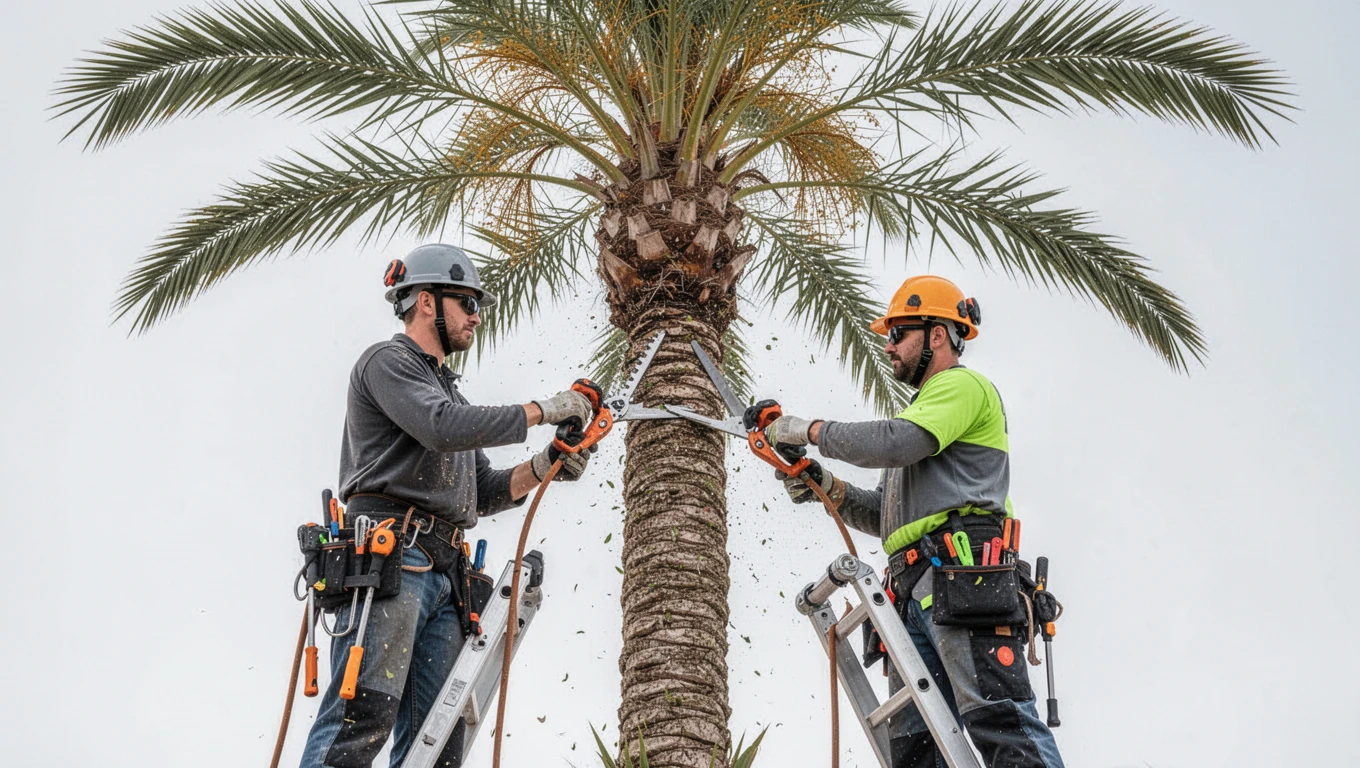 Palm Tree Trimming